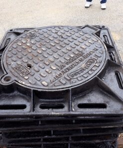 Alternative view of Nắp hố ga gang 850 x 850 (khung âm nắp tròn) mã TP-KA850