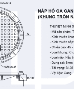BVKT nắp gang khung tròn d850