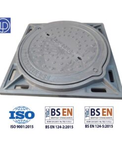 Nắp composite 850x850 khung âm nắp tròn