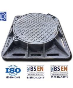 Nắp gang 1000x1000 khung âm nắp tròn