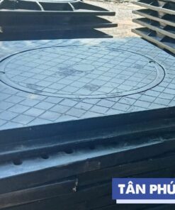 Alternative view of Nắp hố ga gang 900 x 900 (khung dương nắp tròn) mã TP-KD900