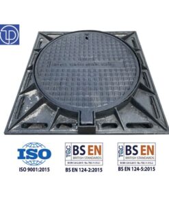 Nắp gang 800x800 khung âm nắp tròn