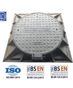Nắp gang 1200x1200 khung âm nắp tròn