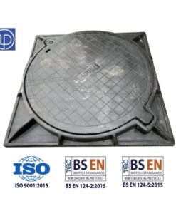 Nắp composite 1000x1000 khung âm nắp tròn