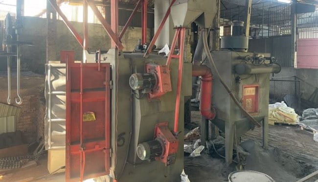 Máy móc sản xuất nắp hố ga của Tân Phú