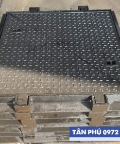 Nắp bể cáp thông tin 2 cánh 890x890