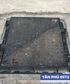 Nắp bể cáp thông tin 2 cánh 890x890