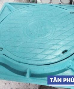 Nắp hố ga composite 900x900 khung âm nắp tròn 2