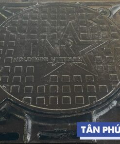Nắp hố ga gang 900x900 (khung âm nắp tròn) mã TP-KA900 mẫu 2