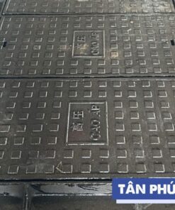 Nắp hố ga gang 900x900 khung vuông nắp vuông TP-KV900 mẫu 2
