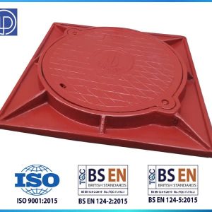 Nắp hố ga composite 800x800 khung âm nắp tròn-mẫu 1