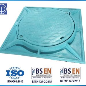 Nắp hố ga composite 900x900 khung âm nắp tròn