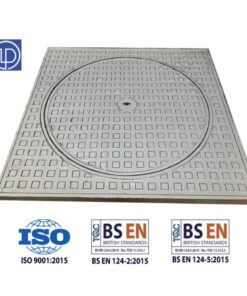 Nắp gang 1000x1000 khung dương nắp tròn