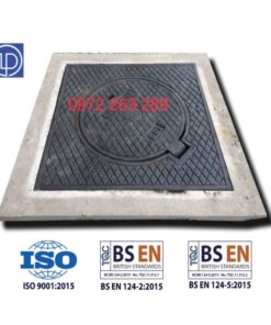 Nắp gang 850x850 khung dương nắp tròn